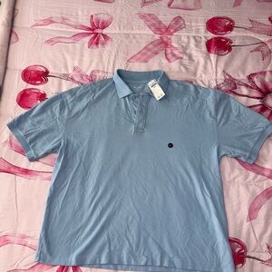 Hollister Light Blue Polo Shirt